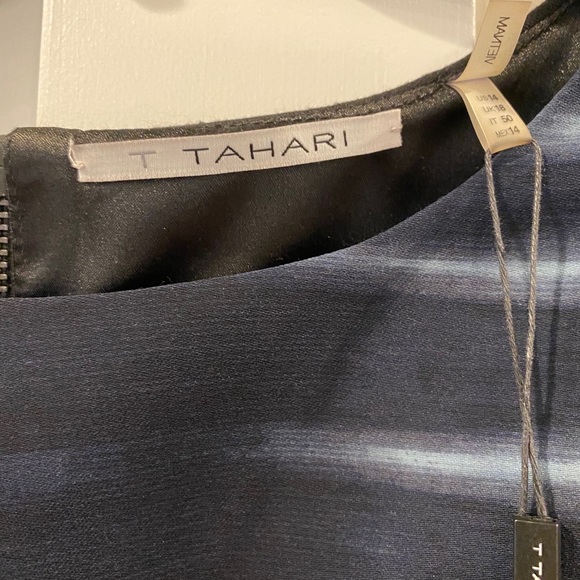 T Tahari Navy Dakota Dress - NWT - Picture 11 of 15